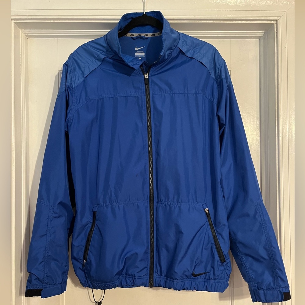 Nike Men’s Royal Blue Windbreaker. Size large.